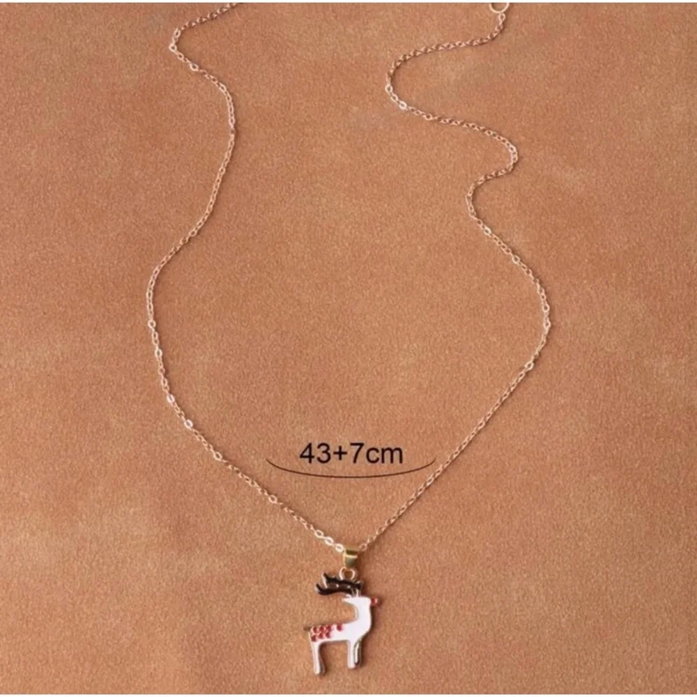 3 total- Christmas Reindeer Necklace - Picture 2 of 3